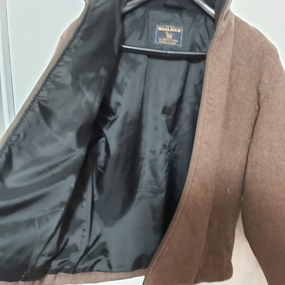 Woolrich brown quilted wool jacket- size small - Picture 2 of 10